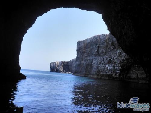 Huge cave in Comino